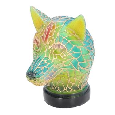 Imagem de Lâmpada de Mesa Led Animal Lâmpada de Mesa Forma de Lobo Resina Vintage Usb 5v Led Luz Noturna para Casa Quarto Decoração de Escritório