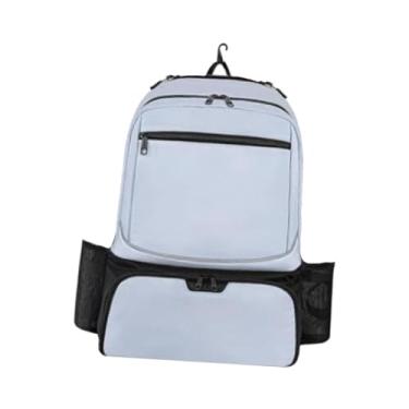 Imagem de simhoa Bolsa de tênis, mochila para academia, raquetes, comporta 2 raquetes, com bolso isolado e compartimento para sapatos para atividades ao ar livre, Azul