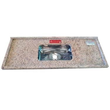 Imagem de Pia De Granito Plus Amarelo Santa Cecília 2 Metros - La Pia Plus Granito 2,00m Amar Santa Cecilia