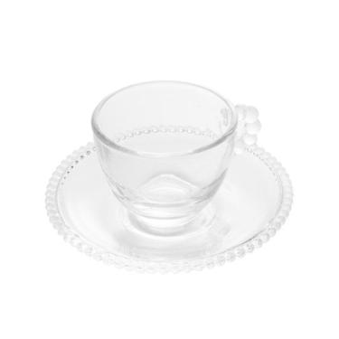 Imagem de Jogo 10 Xícaras De Café Com Pires Cristal Pearl Wolff 90ml