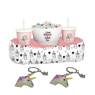 Imagem de Almofada Boccati com Pipoqueira e Dois Copos Unicórnio