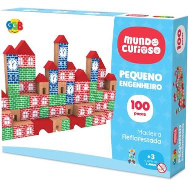 Imagem de Pequeno Engenheiro GGB 100 Peças Brinquedo de Montar Criativo Educativ