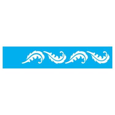 Imagem de Stencil de Acetato para Pintura 06x30 cm OPA - 818 - Folhas