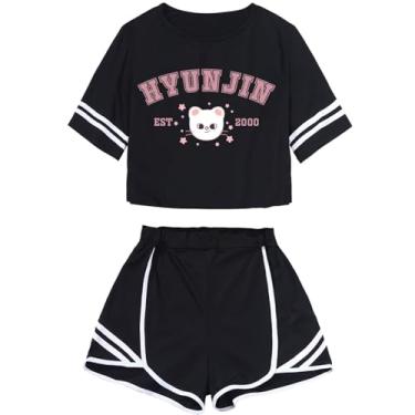 Imagem de CHAIRAY SKZ Merch Sets Skzoo Felix Hyunjin Bangchan Lee Know Support Album Shirt + Shorts Changbin Han I.N Tee Top Suit