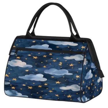 Imagem de Bolsa de viagem dobrável para mulheres, homens, frutas, maçã, leve, esportiva, academia, impermeável, bagagem de mão, para presente de viagem, Cor: 48 cm, 15.2*8.3*11.6 inch, Moderno