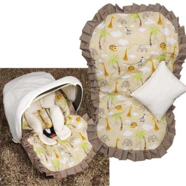 Imagem de Kit Capa de Bebê Conforto + Capa de Carrinho + Apoio Anatômico + Jogo 