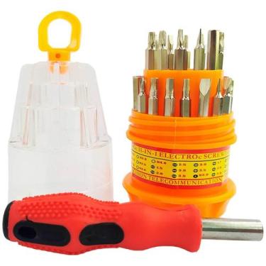 Imagem de Kit Ferramentas Precisão 31 Chaves Diversas Jogo Ferramenta - Jialong