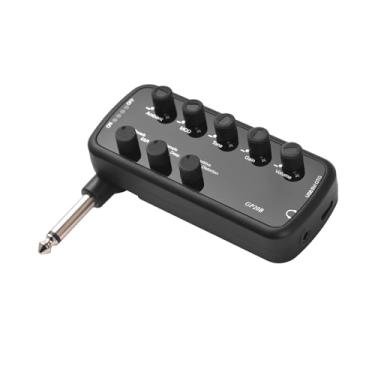 Imagem de Amplificador de Baixo Portátil Fone Ouvido Plug and Play para Instrumento Musical Elétrico com 3 Simulações Alto-Falante Integradas Gravação Interna OTG