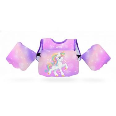 Imagem de Boia Colete Salva Vidas Infantil Flutuador Ajustável e Seguro Para Crianças Até 25kg, 1 a 7 Anos - Piscina Praia Não Fura Won (Unicórnio)