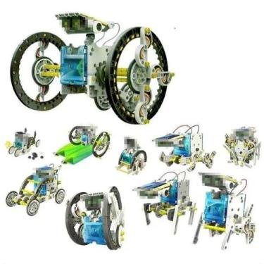 Imagem de Kit Robo Solar 12x1 13 Montagens Para Iniciante Em Robótica - Zx
