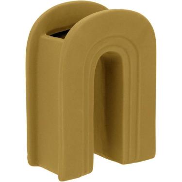 Imagem de Opala Vaso 18X14X7Cm Cerâmica Amarelo