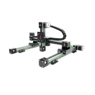 Imagem de RXP-L-45 3 eixos CNC Stage Linear Belt Drive XYZ Gantry Stepper Motor 500 mm Rail Robot Table (Guia, 500 mm)
