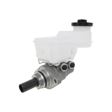 Imagem de INFINAUTO Cilindro mestre de freio com reservatório nº 4720752011 para Toyota Echo 2000-2004 Cilindro mestre hidráulico prateado plástico de liga de alumínio branco 1 peça