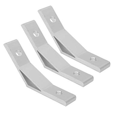 Imagem de Generic Suporte de ângulo de Canto de Liga de Alumínio de 135 Graus de Longa Duração, ângulo de Suporte de Prateleira de 10 Unidades para Conexão de Estrutura de Slot Em T, Alta Resistência de