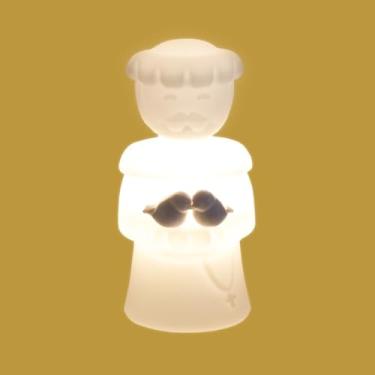 Imagem de Luminária São Francisco de Assis Decorativa Bivolt – Iluminação Suave para Altar, Quarto e Espaços de Oração