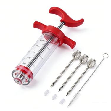 Imagem de Kit injetor sabor peru – agulhas de aço inoxidável 304, conjunto de várias agulhas para infusão de sabor preciso. Perfeito para salmoura e marinada, ideal para churrasco e ação de graças, pode ser