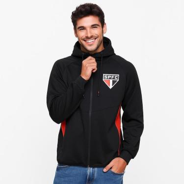 Imagem de Jaqueta Blusa Com Capuz Masculina São Paulo FC Skuba Colors SPFC Oficial Escudo Bordado-Masculino