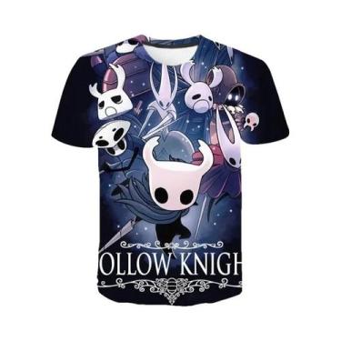 Imagem de Camisetas Casuais Infantis Com Estampa De Desenho Animado Hollow Knigh