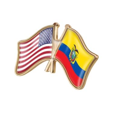 Imagem de QTAOEIONG Bandeiras dos Estados Unidos, EUA, América, EUA e muitos outros países, broche de liga de amizade com cruz, 1.3x0.9inch/32x23mm, Metal, Sem Pedra Preciosa