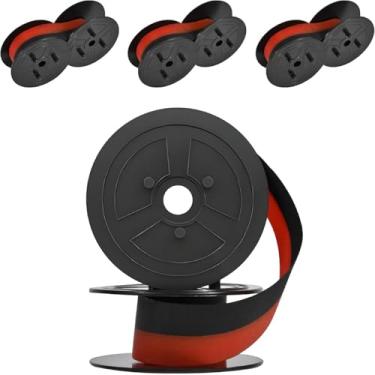 Imagem de ASHATA Fita da Calculadora de 4pcs, Fita Universal de Máquina de Escrever Gêmeos, para El 1197piii El 2196bl MP21DX MP1DX MP25DV MP27D 120R DR 210R GR24BR 11216 11210 BR80C