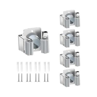 Imagem de Suporte De Parede Em Aço Inoxidável Para Vassouras E Rodos, Organizado