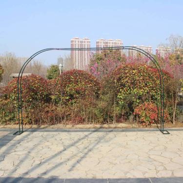 Imagem de Arco decorativo de metal, moldura de pérgola de jardim, arco de casamento rosa, para plantas trepadeiras, jardim, gramado, festa, preto, branco, verde. (verde 350 x 220 cm)