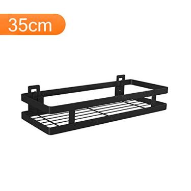 Imagem de Prateleira de Parede em Aço Inoxidável Sem Prego Flutuante Rack Especiarias para Cozinha Banheiro