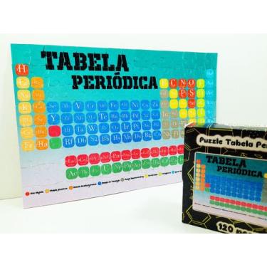 Imagem de Quebra cabeça Tabela periódica 300 peças - Coleção TEA e Amor, Colorid