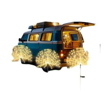 Imagem de Luzes LED De Fogos De Artifício Alimentadas Por Energia Solar Para Cam