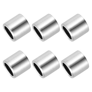Imagem de Generic 6 espaçadores de aço inoxidável, 9 mm ID x 12 mm OD x 10 mm altura 304 parafuso de bucha de aço inoxidável espaçador redondo não rosqueado para parafusos 3/8 "M9 parafusos porcas