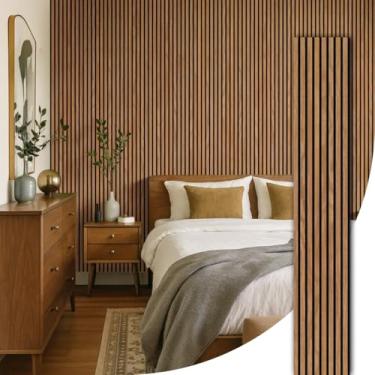 Imagem de Painel Ripado Acústico Madeira Natural - 270x32 (Blanchonella)