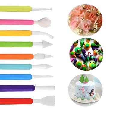 Imagem de Kit 8 Estecas Esculpir Modelar Biscuit Massas Artesanato