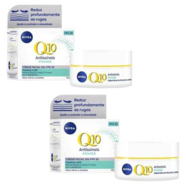 Imagem de 2 Creme Nivea Q10 Power Fps30 Pele Oleosa Dia Antissinais