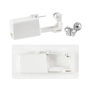 Imagem de Unidade De Perfuração De Orelha Descartável Banho De Ouro 24K, Brincos