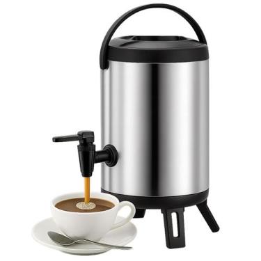 Imagem de Garrafa Térmica Botijão Inox 8 Litros com Torneira Café Chá - Yab, YAB