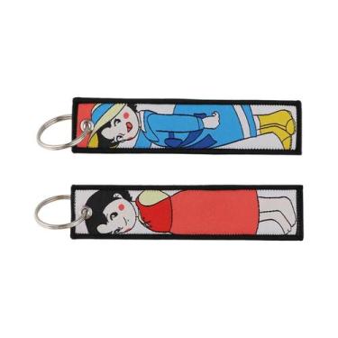 Imagem de Chaveiro Unissex De Anime Bordado Para Motocicletas E Carros Acessório