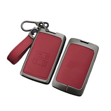 Imagem de Capa Protetora De Couro De Liga De Zinco Para Chave De Carro Compatível Com Dacia Logan Sandero Duster Lodgy Spring Jogger Acessórios Para Automóveis(B-red ring)