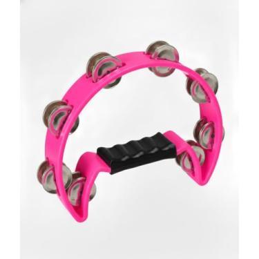 Imagem de Pandeiro Meia Lua Preto Pandeirola (Rosa)