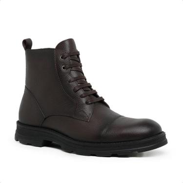 Imagem de Bota Masculina Malbork em Couro Marrom Floater com Zíper 6003M-Masculino