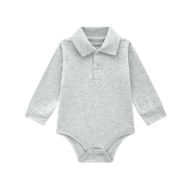 Imagem de Body Polo Bebê Menino Cinza Brandili-Masculino
