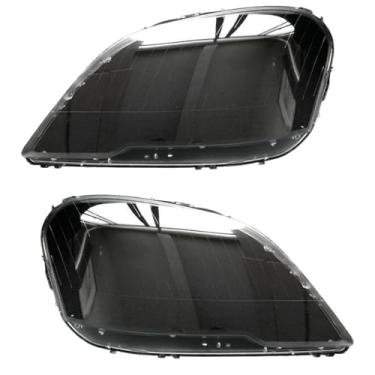 Imagem de Tampa Do Farol Do Carro Esquerda + Direita Frente Farol Lente Capa Abajur Transparente Compatível Com Benz W164 Ml-class Ml300 Ml350 Ml450 2009-2011