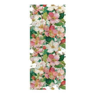 Imagem de Achang Adesivos de parede de plantas pintados begônia flores vidro porta e janela adesivo descascar e colar para sala de estar quarto TV parede decoração sala de aula