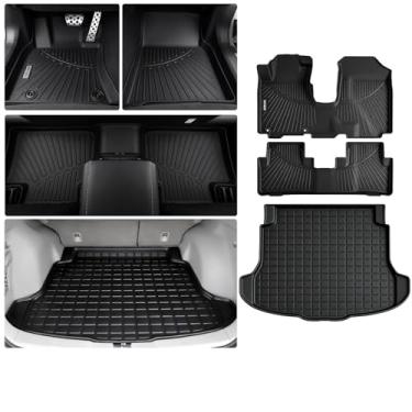 Imagem de Tapetes para Honda CR-V 2007 2008 2009 2010 2011 acessórios 3 peças, tapete de carga TPE personalizado proteção para todos os climas, forro de porta-malas e forro de chão acessórios para carro