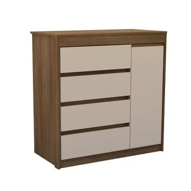 Imagem de Cômoda Uni Com Sapateira 1 Porta 4 Gavetas Luciane Avelã Pf/arenas Pf