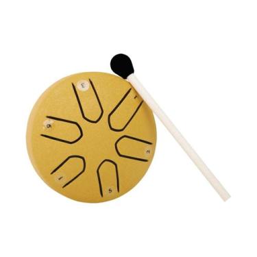 Imagem de Tambor De Língua De Aço Mini De 3 Polegadas E 6 Tons Com Baquetas, Ins