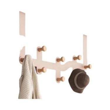 Imagem de Ganchos De Madeira Para Pendurar Na Porta, Organizador De Banheiro Dom