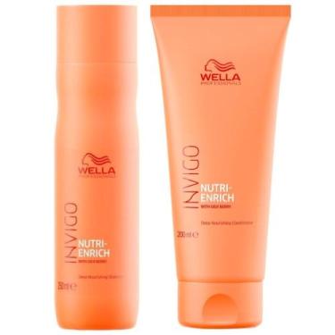 Imagem de Kit Wella Enrich Nutri Enrich Shampoo 250ml + Cond 200mL - wella PROFE
