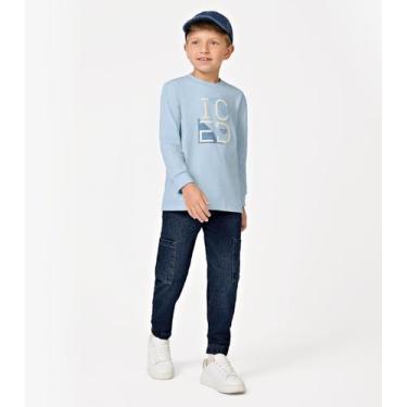 Imagem de Calça Jeans Infantil Masculina Trick Nick Azul, 3, Azul