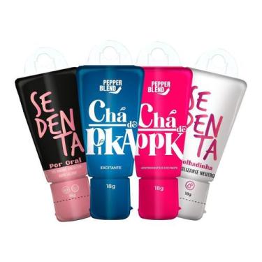 Imagem de Kit Gel Lubrificante Adstringente Excitante Sedenta Molhada - Pepper B