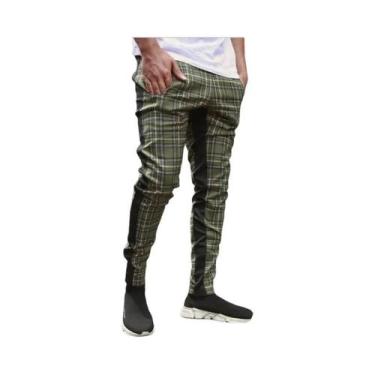 Imagem de Calças Jogger Skinny Pretas Masculinas, Roupas Casuais Para Esportes, 